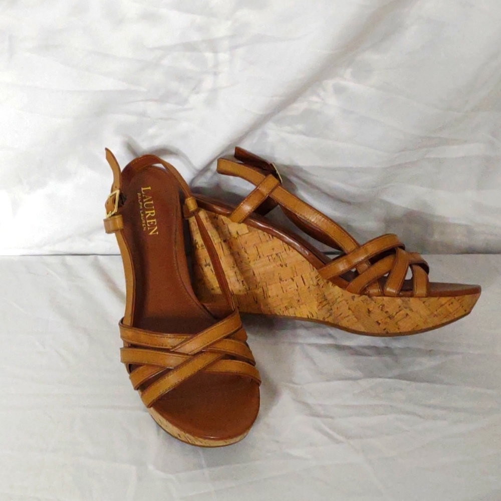 Ralph Lauren cork wedges